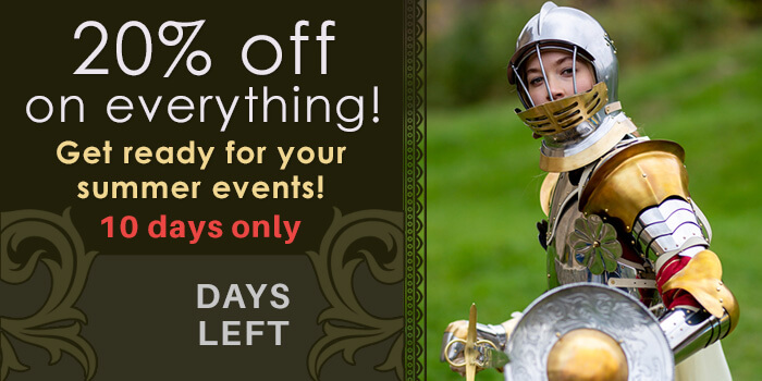 20% off on everything! Get ready for your summer events