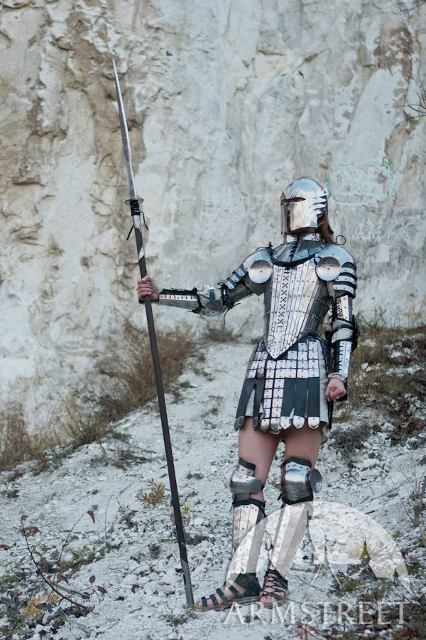 Lady warrior armor women's set fantasy