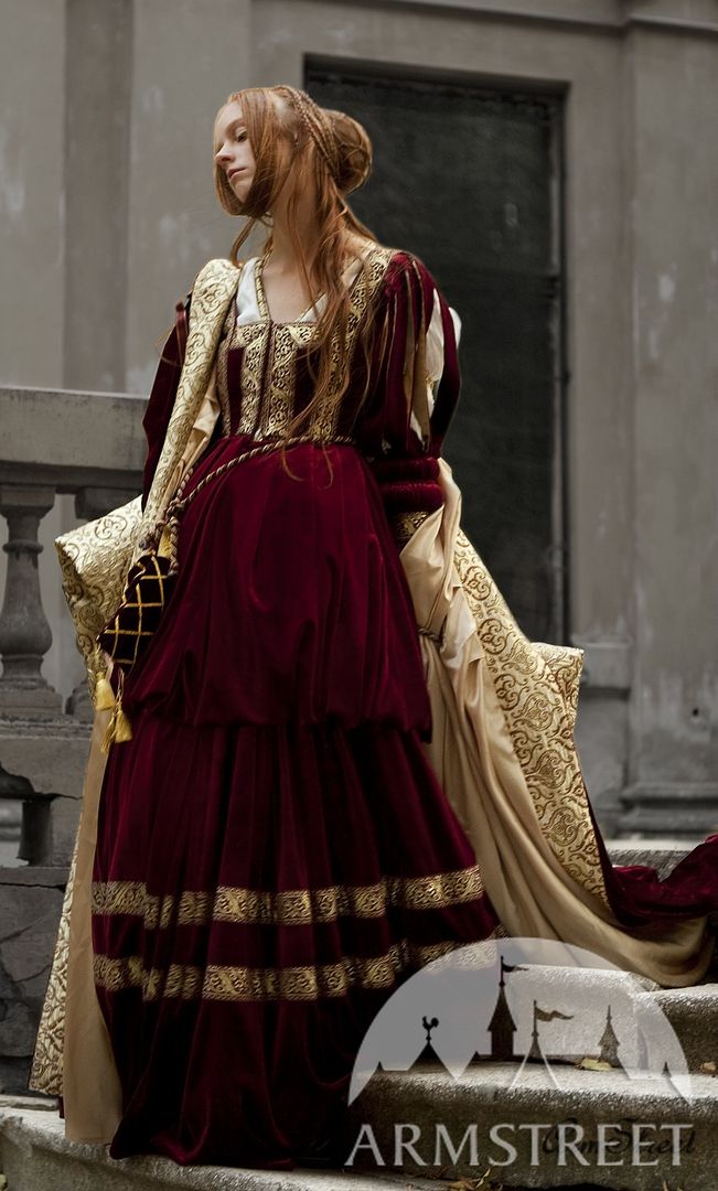Dress Color Renaissance Bridesmaid Dresses Renaissance Dress Court Gown,  Renaissance Faire, Masquerade, Faire Small/Medium