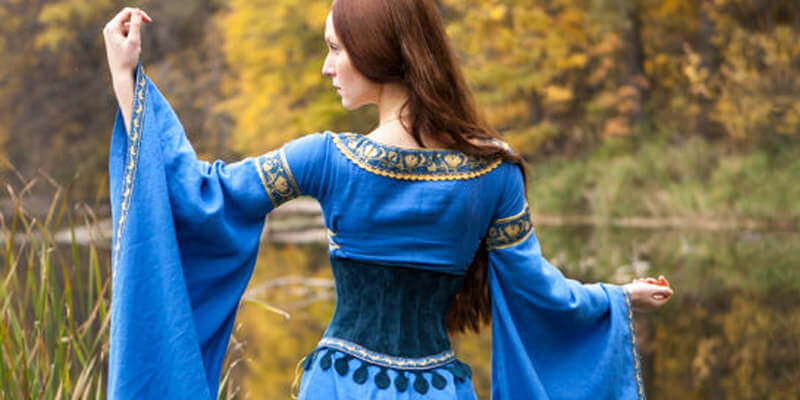 Linen Medieval Dress “Lady of the Lake”: 2014 collection