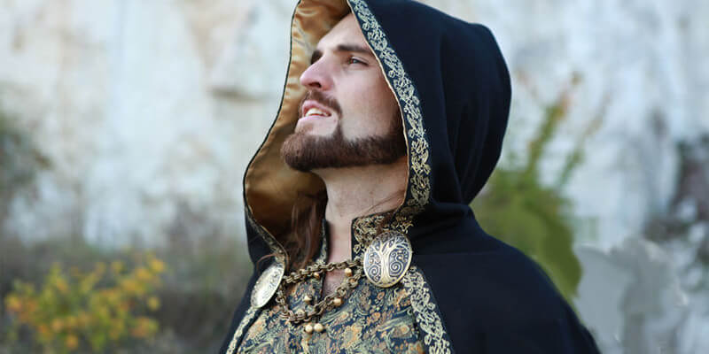 Medieval Fantasy  Lined Cloak “Knight of the West”