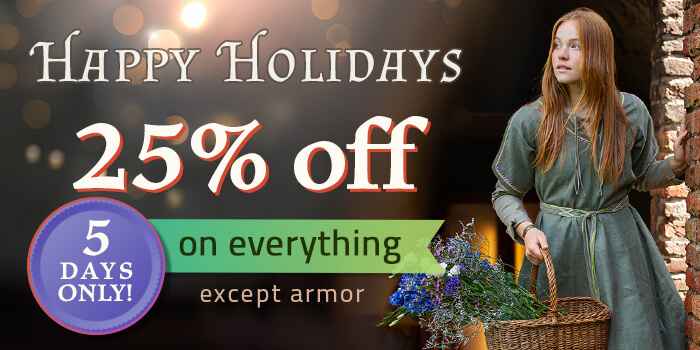 25% on everything (except armor)