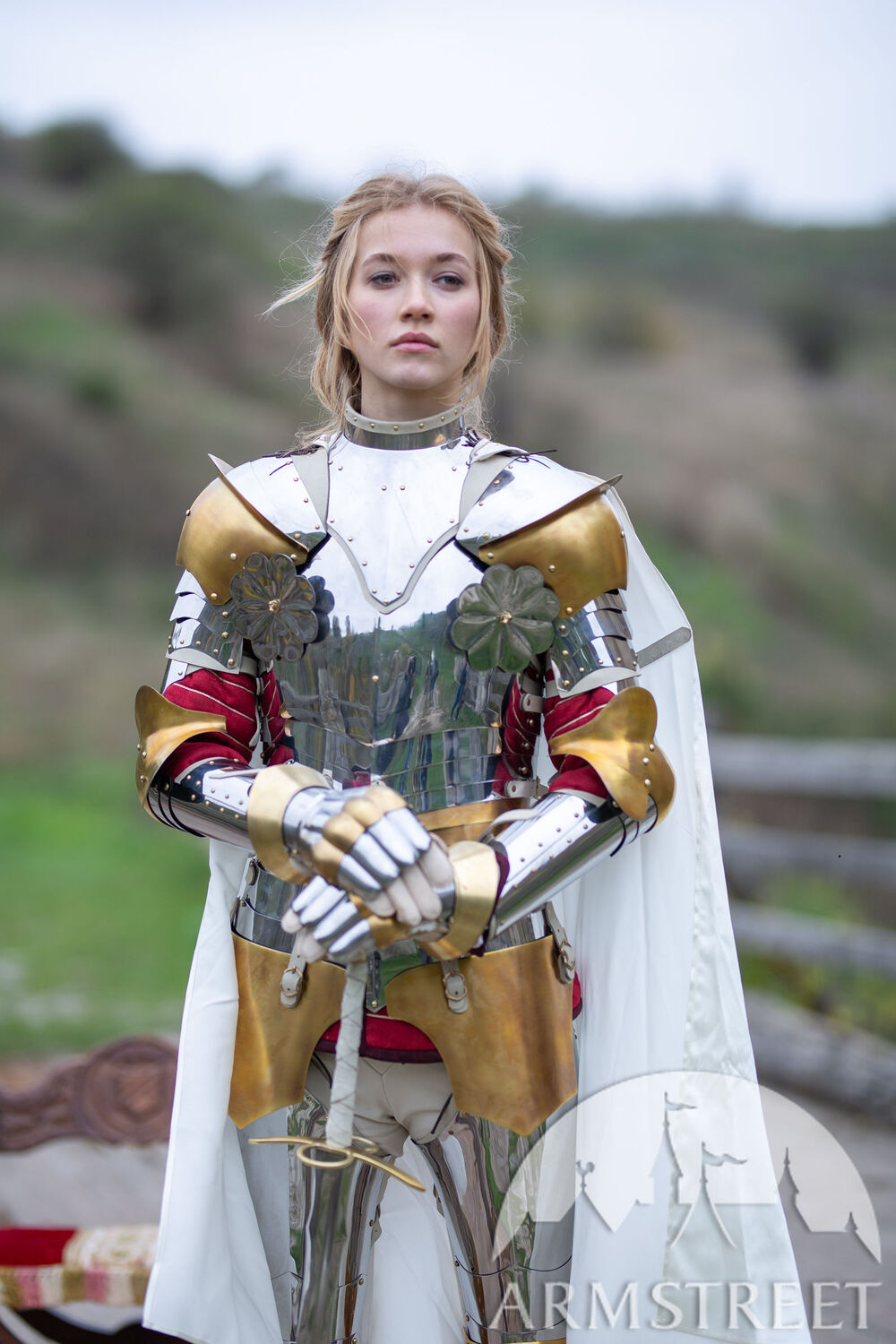 Medieval female warrior full armor set “Morning Star”