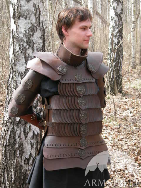 Handmade leather armor suit