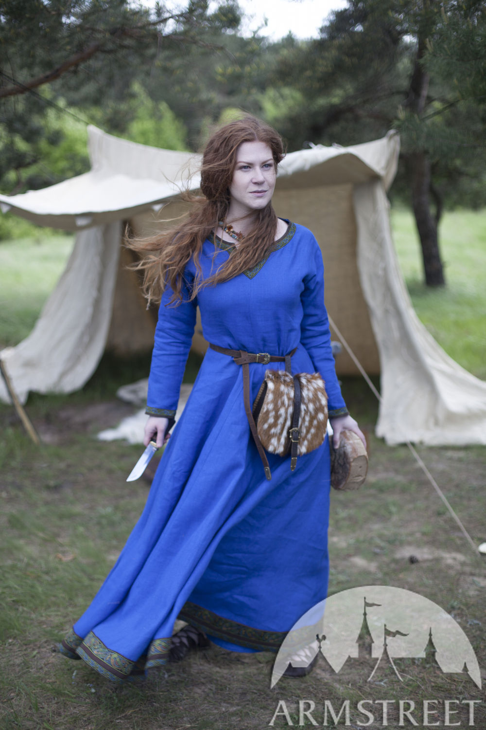 Viking Linen Dress Ingrid the Hearthkeeper
