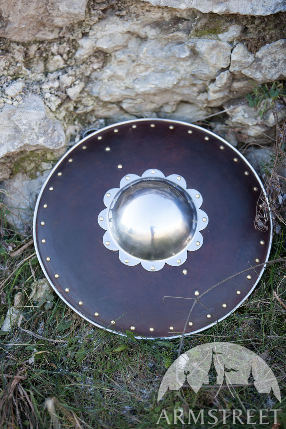 Leather Covered Buckler Shield “Hound Of War”