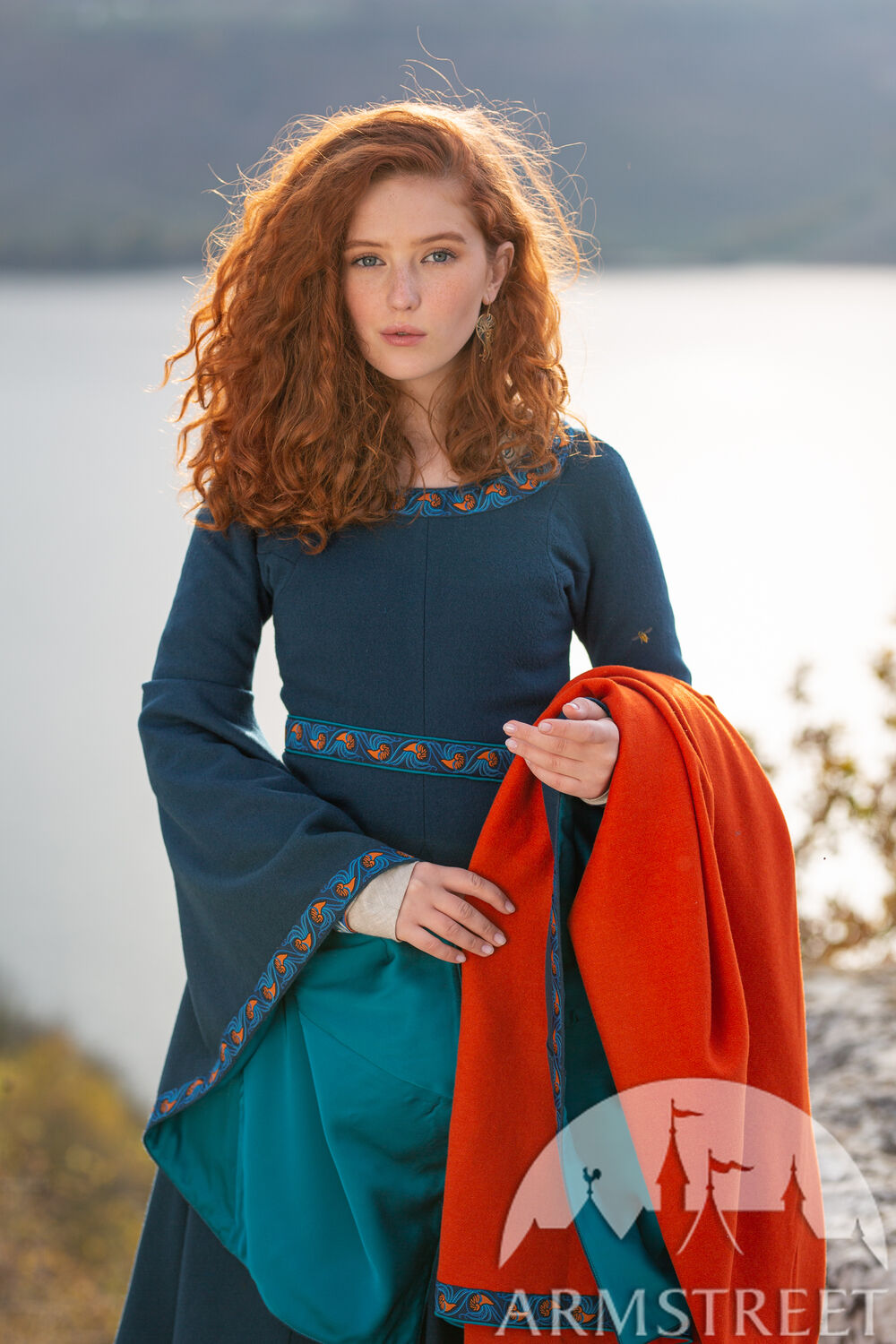 Woolen Bliaut “Sea Born” overdress for women