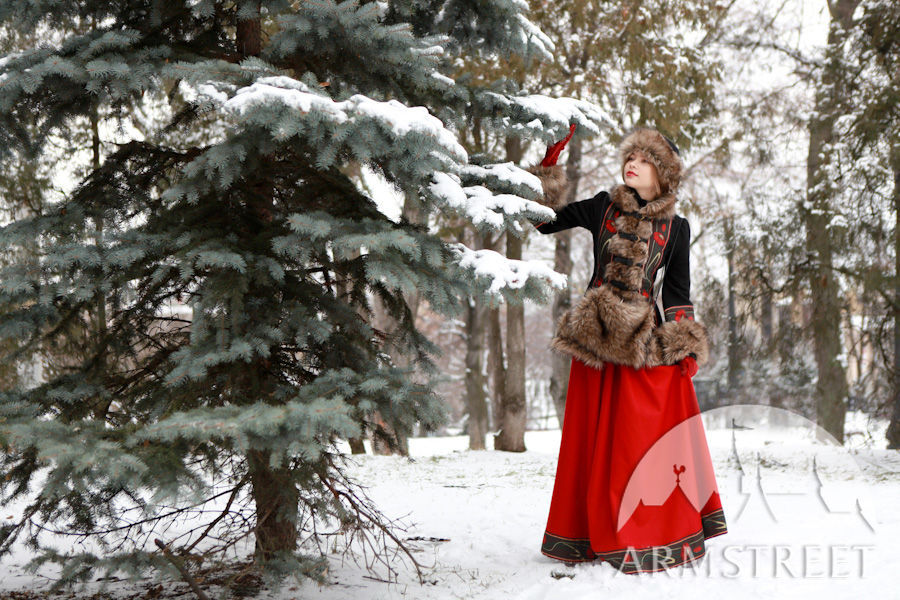 Russian style jupan short coat russian seasons