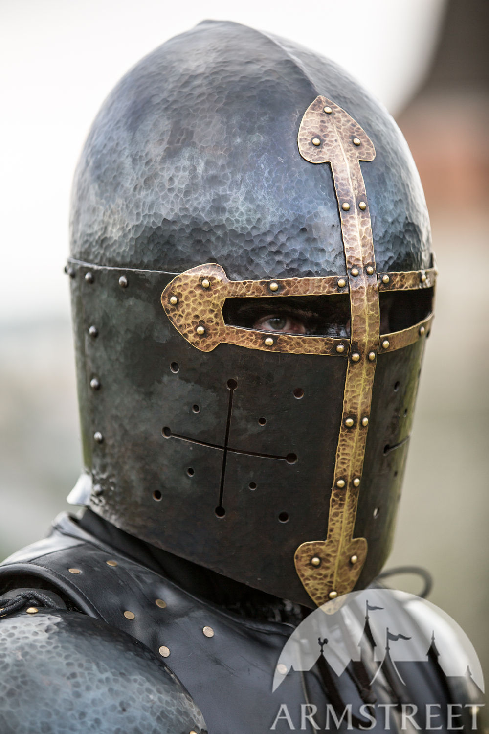Blackened Sugarloaf Helmet “The Wayward Knight”