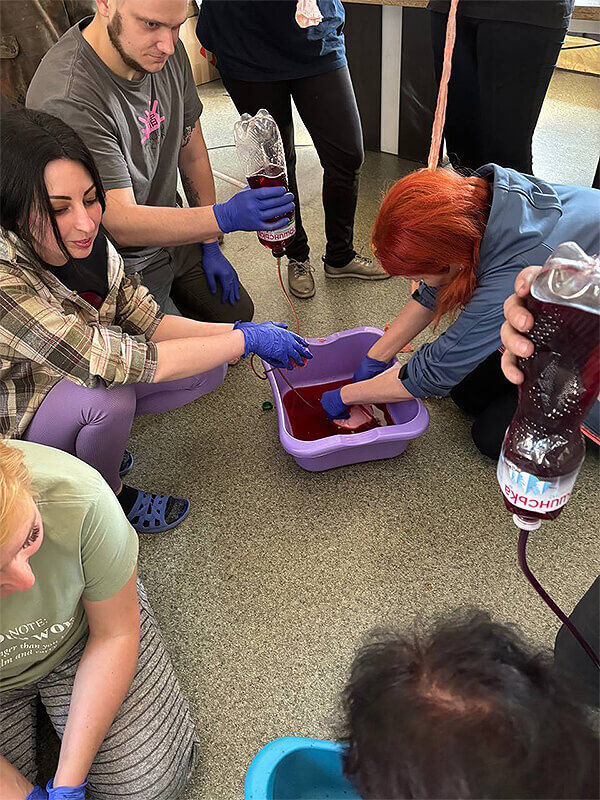 Teaching basics of the first aid