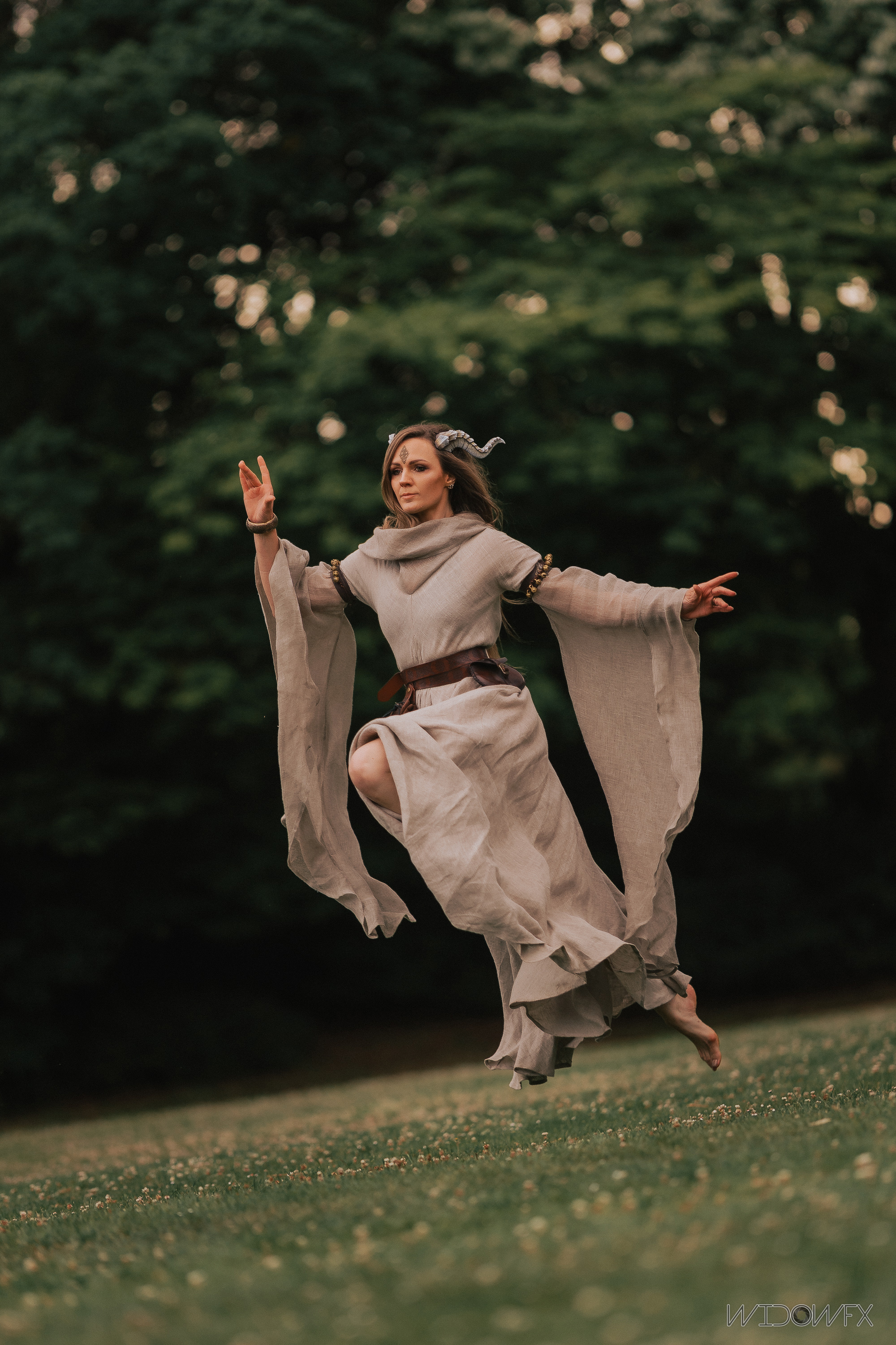 Luka wearing Wanderer dress by ArmStreet