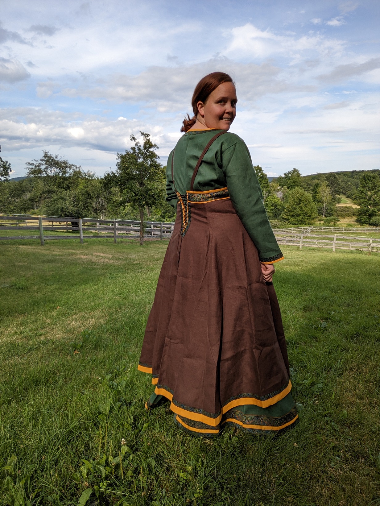 viking apron dress