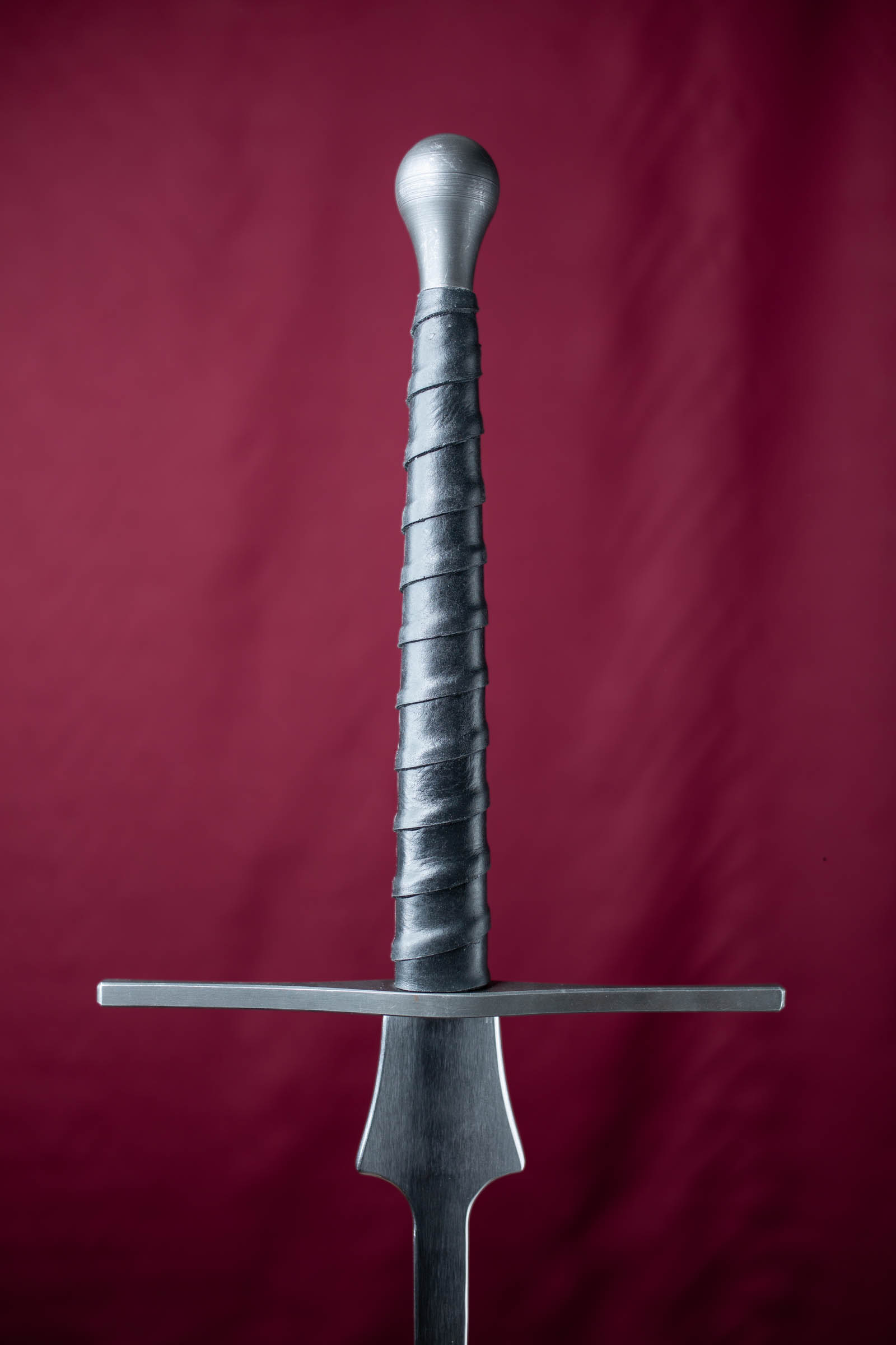 Standard handle with leather wrap imitation