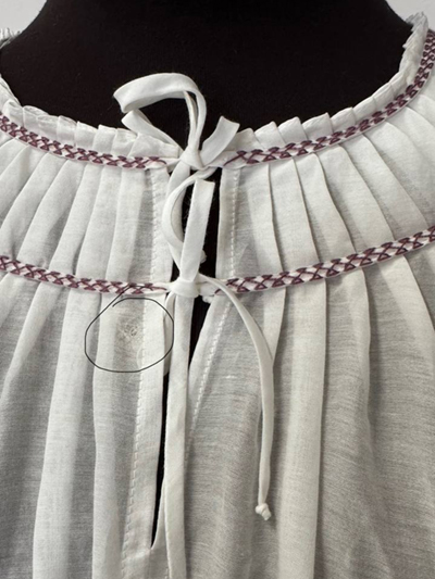 Sale &ldquo;German Rose&rdquo; Embroidered Chemise