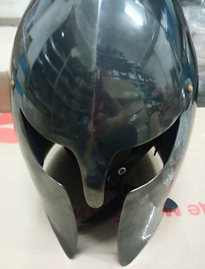 Sale Blackened Fantasy Barbute Helmet