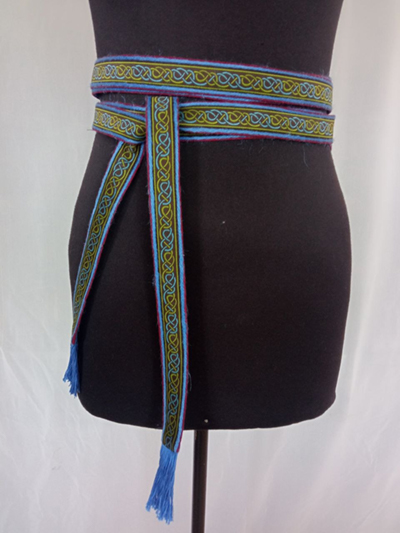 Viking Fabric Belt with Trim 