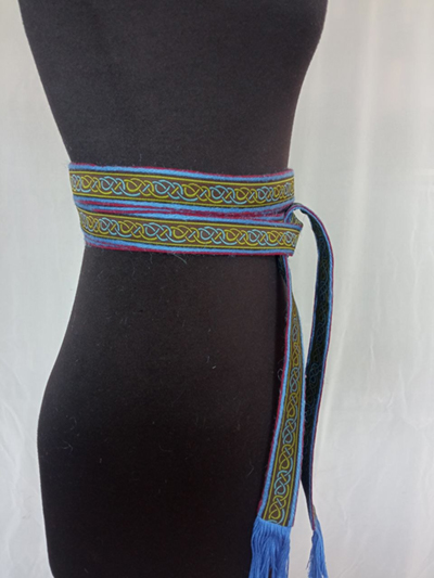 Viking Fabric Belt with Trim 