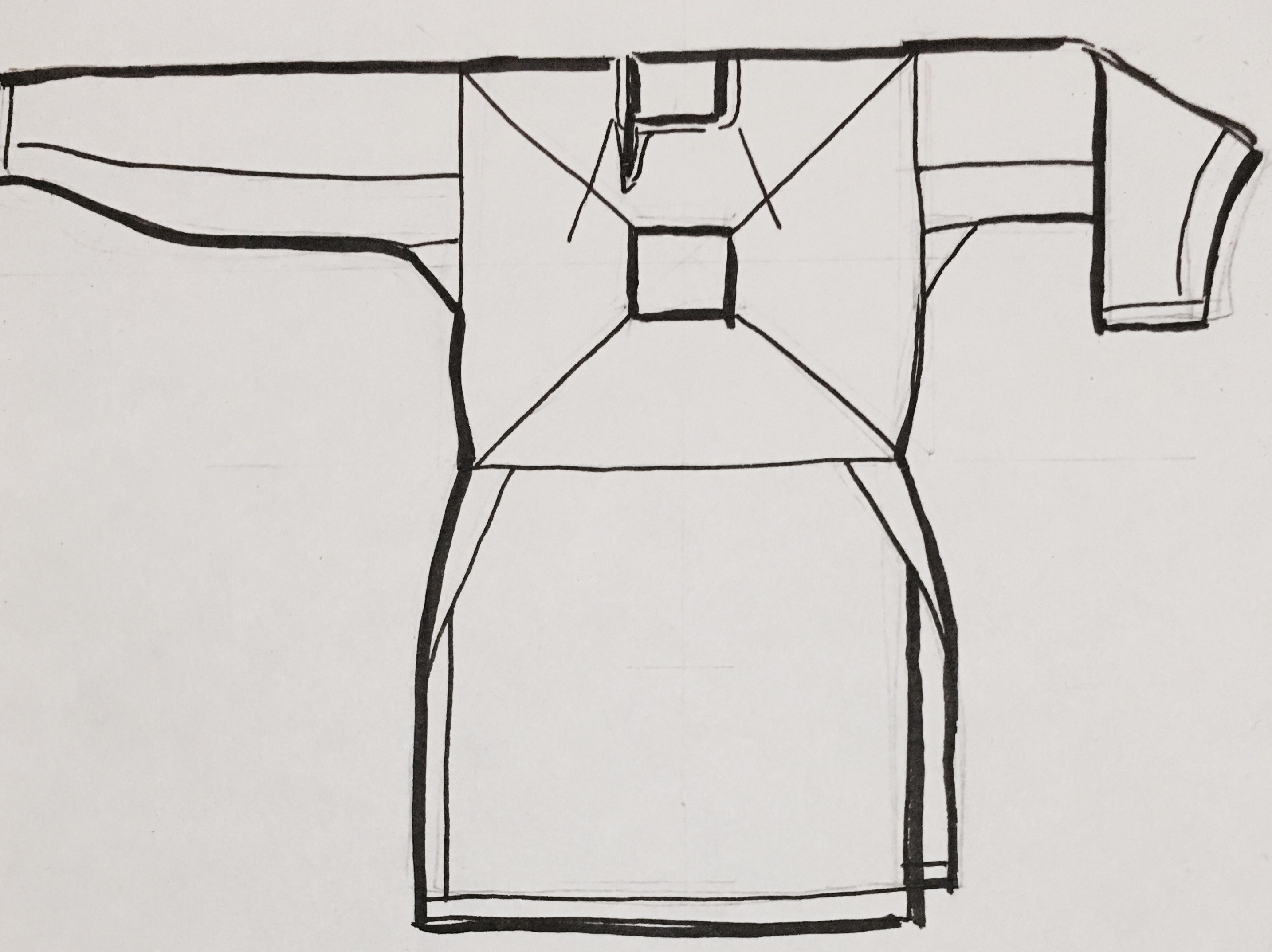 Reconstruction of the Viborg linen shirt. Denmark, 11th Century