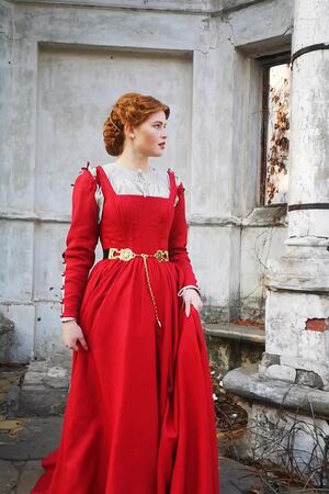 Renaissance Corset Dress "German Rose"