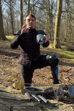 Plastic HEMA armguards swordplay bracers